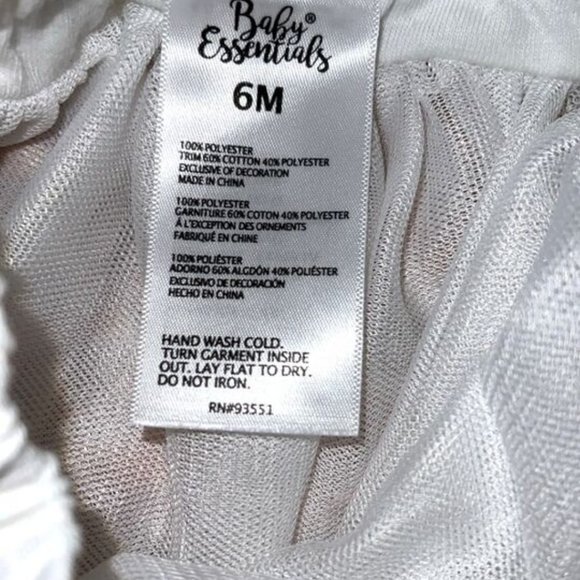 Baby Essentials White and Pink Heart Tutu 6M NWOT - Picture 2 of 4